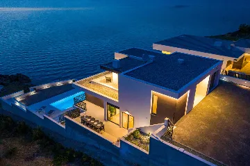 Beachfront Villa Retreat with Pool in Novigrad