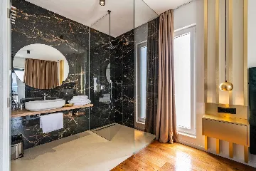 Beachfront Villa Retreat with Pool in Novigrad