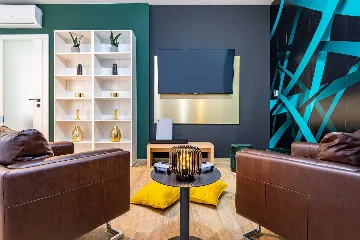 Beachfront Villa Retreat with Pool in Novigrad