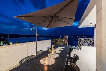 Beachfront Villa Retreat with Pool in Novigrad