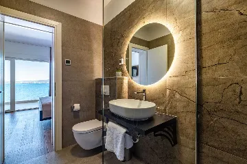 Beachfront Villa Retreat with Pool in Novigrad