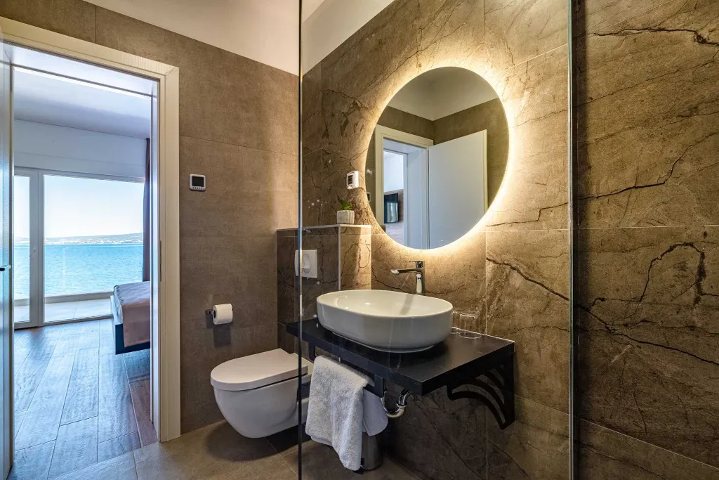 Beachfront Villa Retreat with Pool in Novigrad