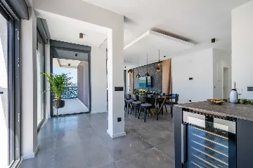 Beachfront Villa Retreat with Pool in Novigrad