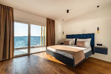 Beachfront Villa Retreat with Pool in Novigrad