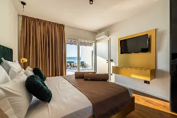 Beachfront Villa Retreat with Pool in Novigrad