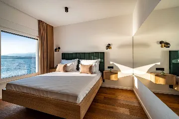 Beachfront Villa Retreat with Pool in Novigrad