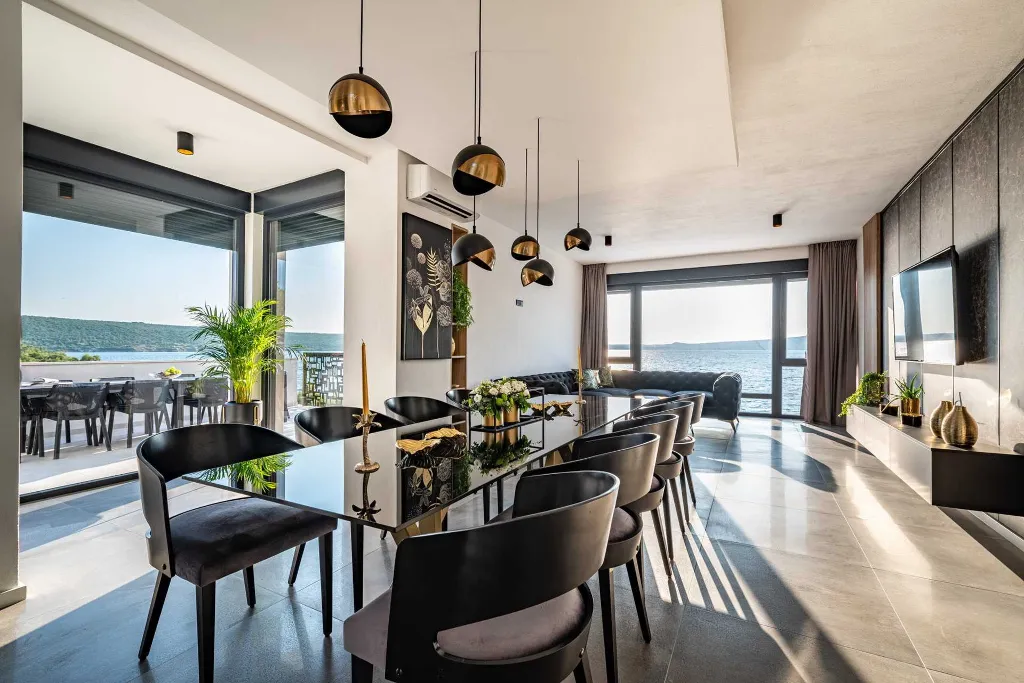 Beachfront Villa Retreat with Pool in Novigrad