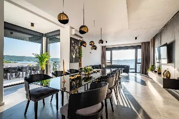 Beachfront Villa Retreat with Pool in Novigrad