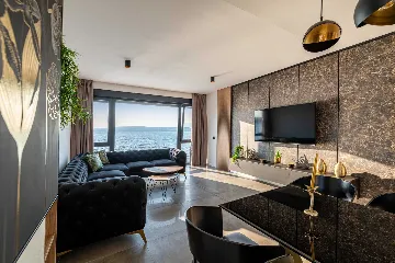 Beachfront Villa Retreat with Pool in Novigrad