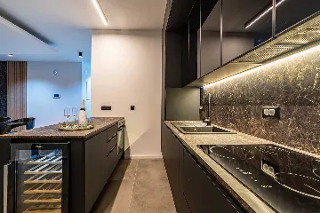 Beachfront Villa Retreat with Pool in Novigrad