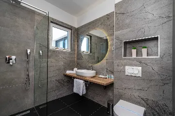 Beachfront Villa Retreat with Pool in Novigrad