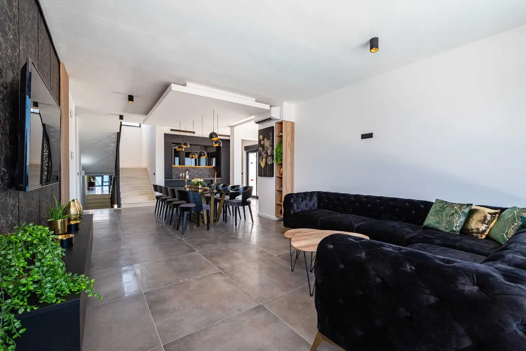 Beachfront Villa Retreat with Pool in Novigrad