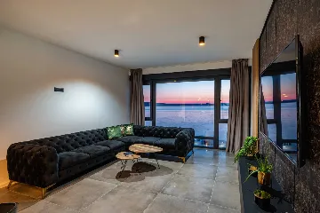 Beachfront Villa Retreat with Pool in Novigrad