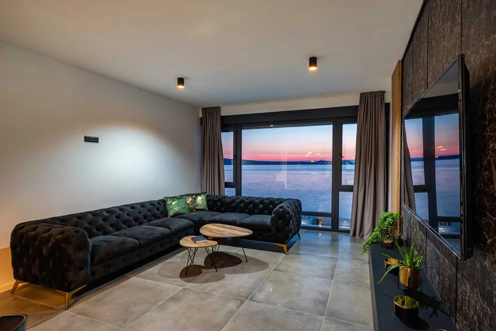 Beachfront Villa Retreat with Pool in Novigrad