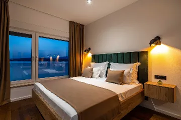 Beachfront Villa Retreat with Pool in Novigrad