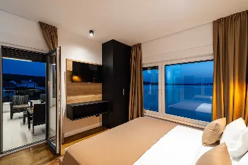 Beachfront Villa Retreat with Pool in Novigrad