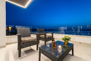 Beachfront Villa Retreat with Pool in Novigrad