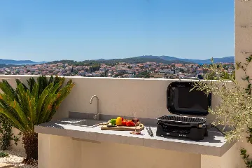 Modern Family Villa with Pool in Okrug Gornji