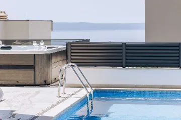 Modern Villa with Heated Pool and Jacuzzi, Makarska