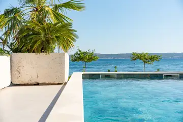 Seaside Family Villa with Pool in Kaštel Lukšić