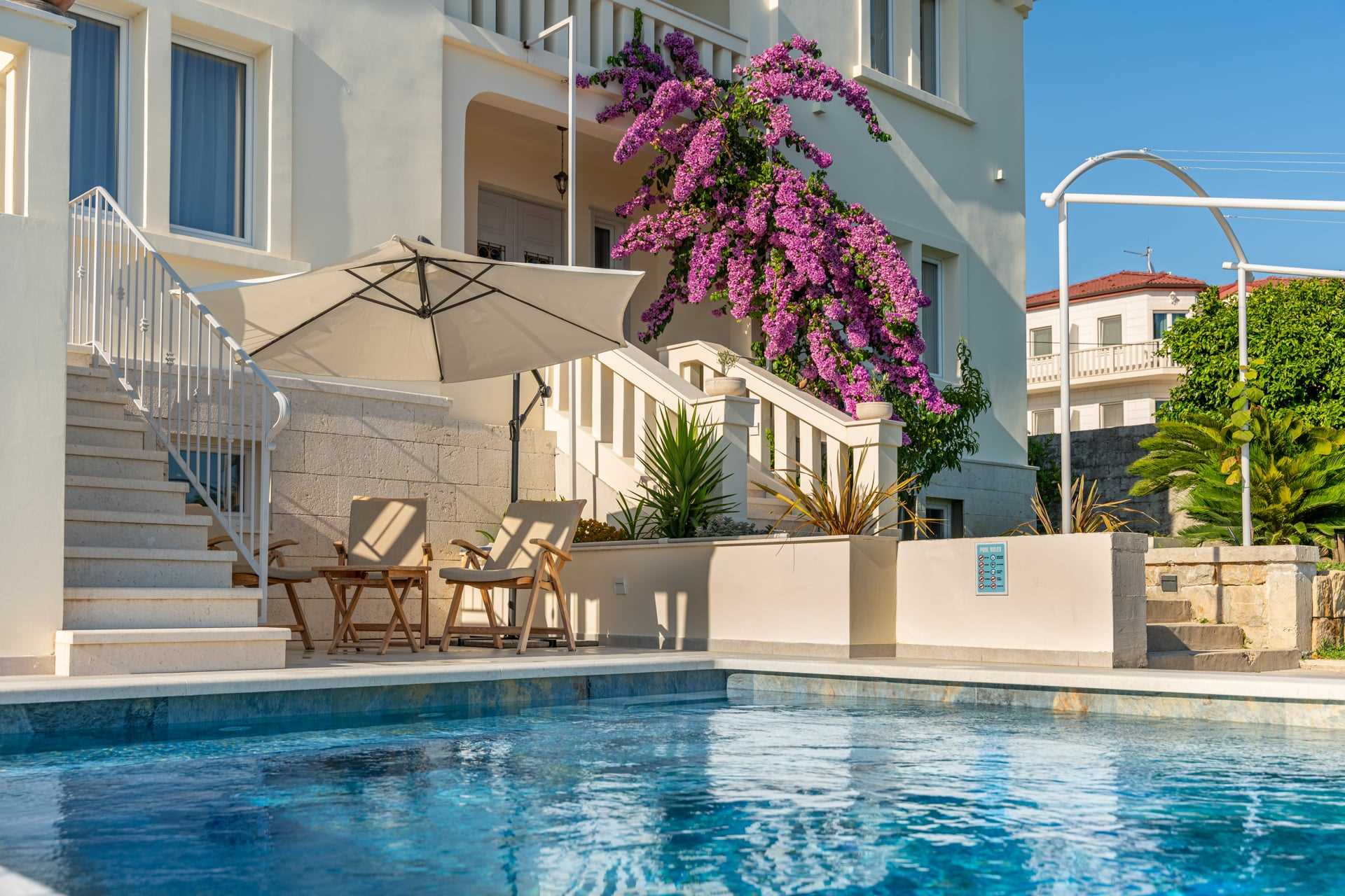 Beachfront Villa Harmonia with Pool