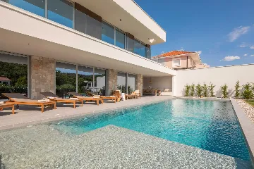Modern Villa with Pool and Sports Courts in Srinjine