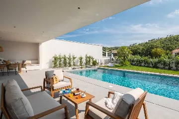 Modern Villa with Pool and Sports Courts in Srinjine