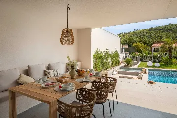 Modern Villa with Pool and Sports Courts in Srinjine