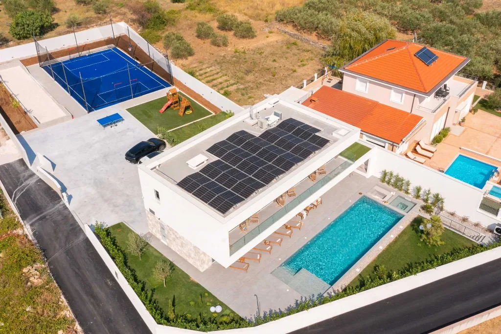 Modern Villa with Pool and Sports Courts in Srinjine