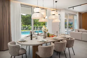 Modern Villa with Pool and Sports Courts in Srinjine