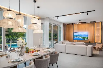 Modern Villa with Pool and Sports Courts in Srinjine