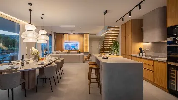 Modern Villa with Pool and Sports Courts in Srinjine