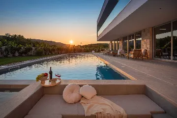 Modern Villa with Pool and Sports Courts in Srinjine