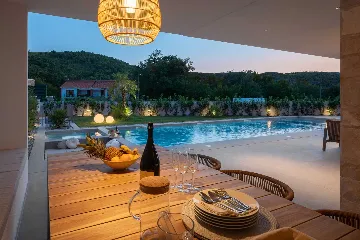 Modern Villa with Pool and Sports Courts in Srinjine