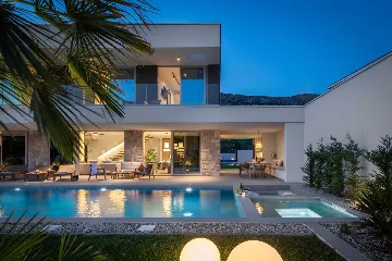 Modern Villa with Pool and Sports Courts in Srinjine