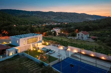 Modern Villa with Pool and Sports Courts in Srinjine