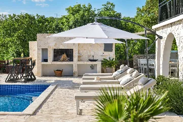 Modern Family Villa with Pool in Senj