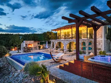 Modern Family Villa with Pool in Senj