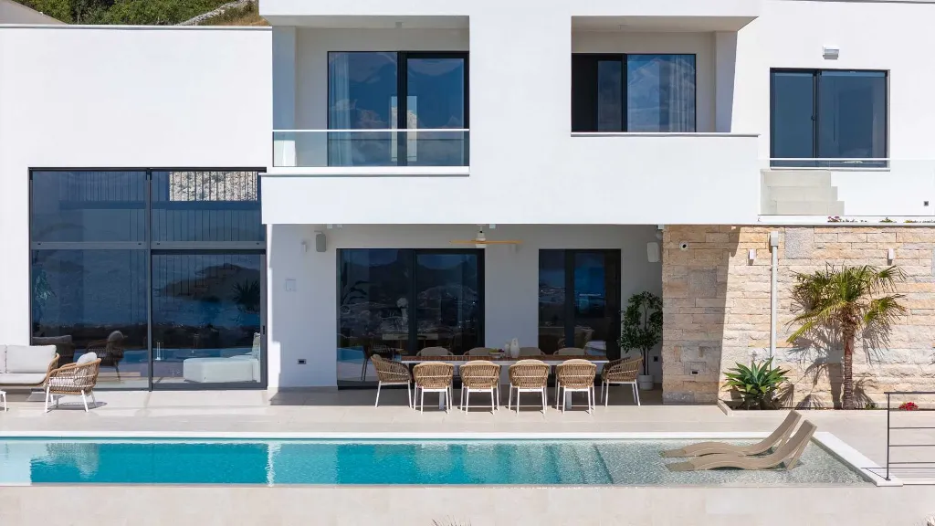 Modern Villa Retreat with Pool in Rogoznica