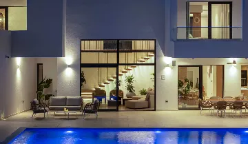 Modern Villa Retreat with Pool in Rogoznica