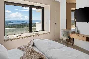 Modern Villa Retreat with Pool in Rogoznica