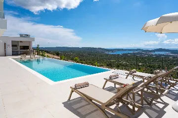 Modern Villa Retreat with Pool in Rogoznica