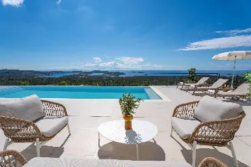 Modern Villa Retreat with Pool in Rogoznica