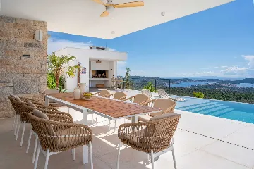 Modern Villa Retreat with Pool in Rogoznica