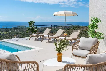 Modern Villa Retreat with Pool in Rogoznica