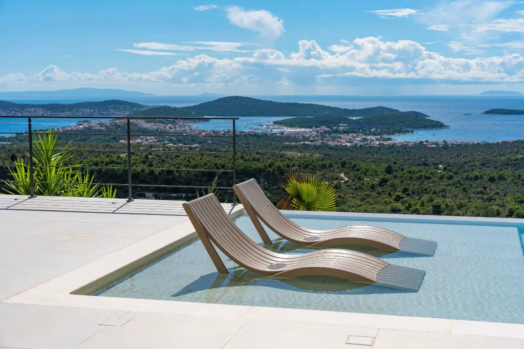 Modern Villa Retreat with Pool in Rogoznica