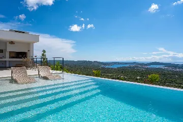 Modern Villa Retreat with Pool in Rogoznica