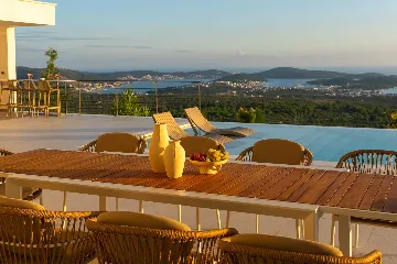 Modern Villa Retreat with Pool in Rogoznica