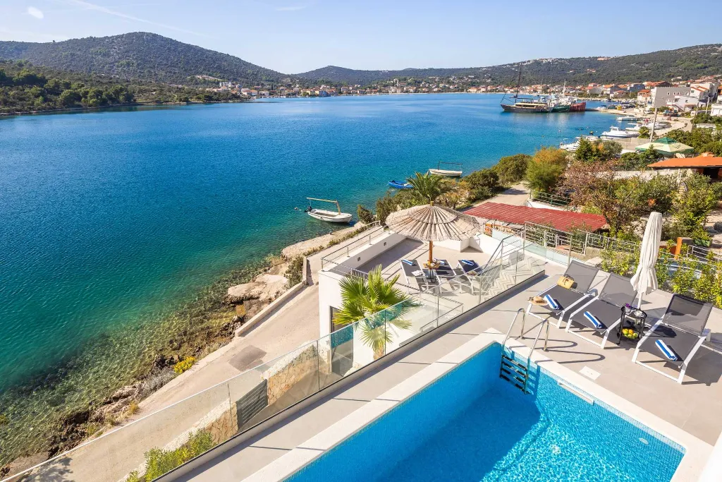 Beachfront Villa Retreat with Pool in Vinisce