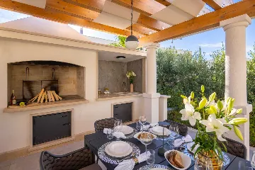 Contemporary Seaside Villa with Pool in Rogoznica